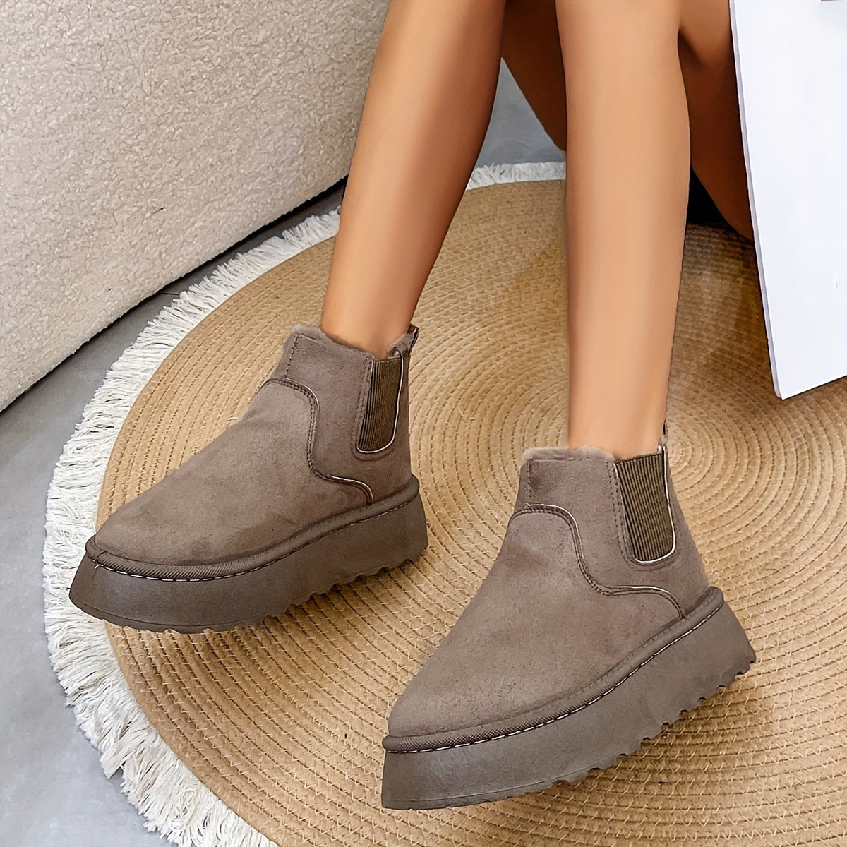 Fiorelle Herbst/Winter 2025 Damen-Neuheiten: Dicksohlige Schneestiefel mit Fellfutter, runde Schlupf-Stiefeletten mit Wattierung
