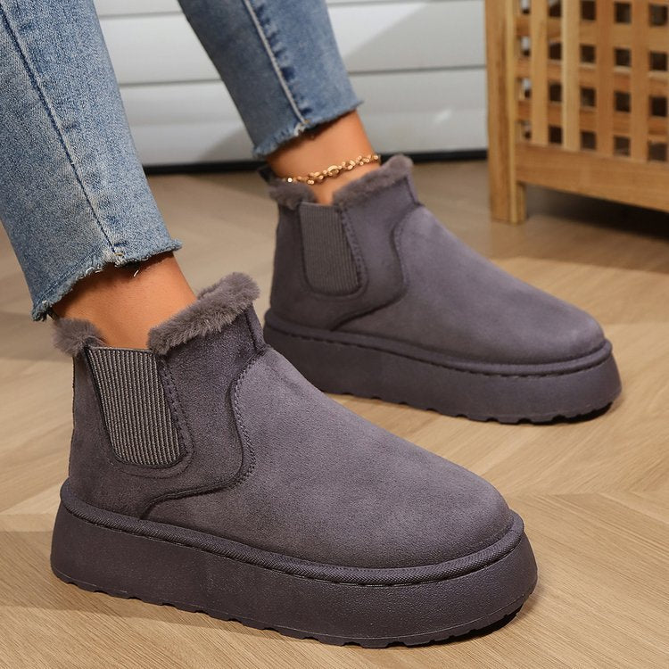 Fiorelle Herbst/Winter 2025 Damen-Neuheiten: Dicksohlige Schneestiefel mit Fellfutter, runde Schlupf-Stiefeletten mit Wattierung
