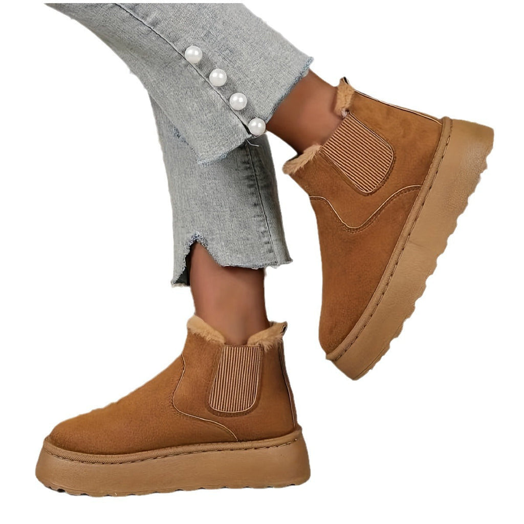Fiorelle Herbst/Winter 2025 Damen-Neuheiten: Dicksohlige Schneestiefel mit Fellfutter, runde Schlupf-Stiefeletten mit Wattierung