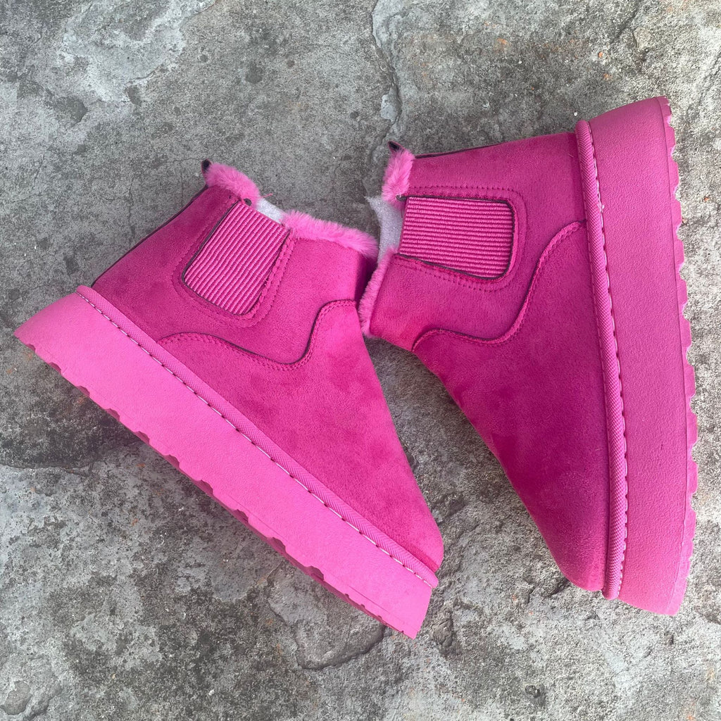 Fiorelle Herbst/Winter 2025 Damen-Neuheiten: Dicksohlige Schneestiefel mit Fellfutter, runde Schlupf-Stiefeletten mit Wattierung