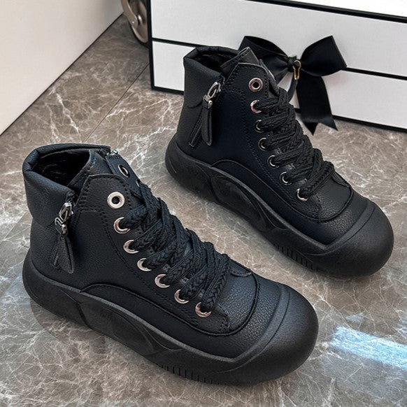 Fiorelle Damen-High-Top-Sneaker Herbst/Winter 2025, trendige & vielseitige lässige Plateauschuhe, bequeme, stylische und modische Streetwear, atmungsaktiv und langlebig