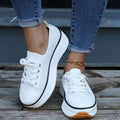 Chaussures de sport décontractées à plateforme en maille respirante pour femmes grandes tailles Fiorelle