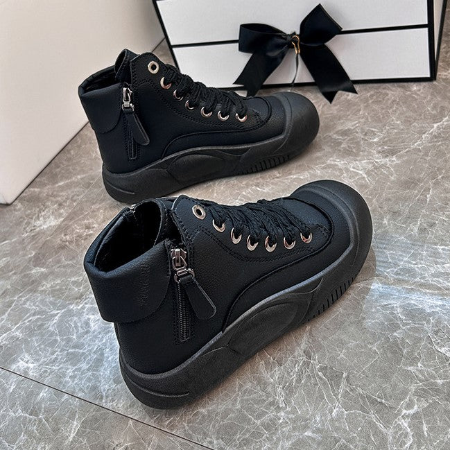 Fiorelle Damen-High-Top-Sneaker Herbst/Winter 2025, trendige & vielseitige lässige Plateauschuhe, bequeme, stylische und modische Streetwear, atmungsaktiv und langlebig