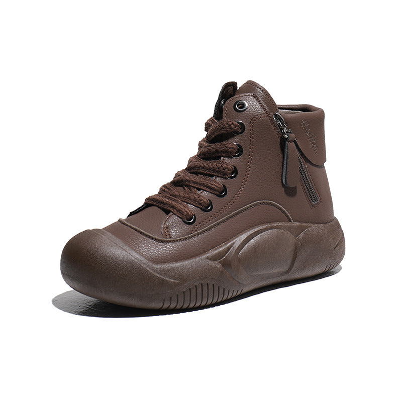 Fiorelle Damen-High-Top-Sneaker Herbst/Winter 2025, trendige & vielseitige lässige Plateauschuhe, bequeme, stylische und modische Streetwear, atmungsaktiv und langlebig