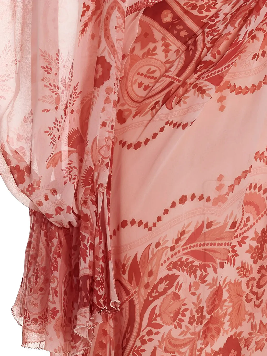 Elegant Printed Fitted Maxi Dress with Long Sleeves – Clarisse