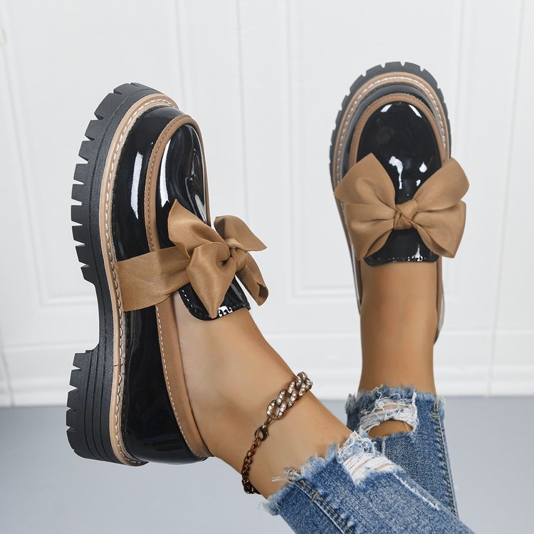 Mocassins à enfiler pour femme Fiorelle – Chaussures plates à surpiqûres contrastées (US 5–10,5)