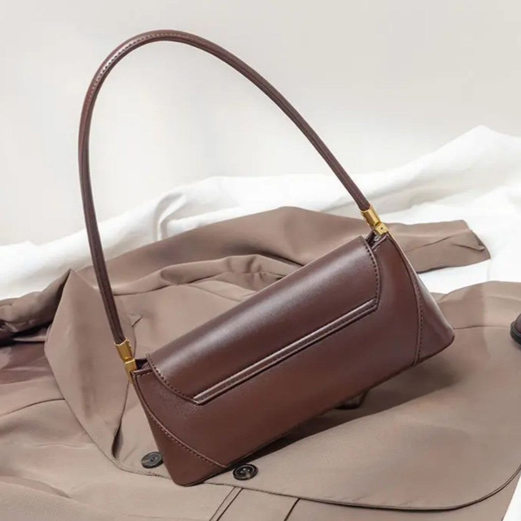 Fiorelle Pariser Baguette-Tasche für Damen – Vintage-Schultertasche mit verstellbarem Riemen & zeitlosem strukturiertem Leder