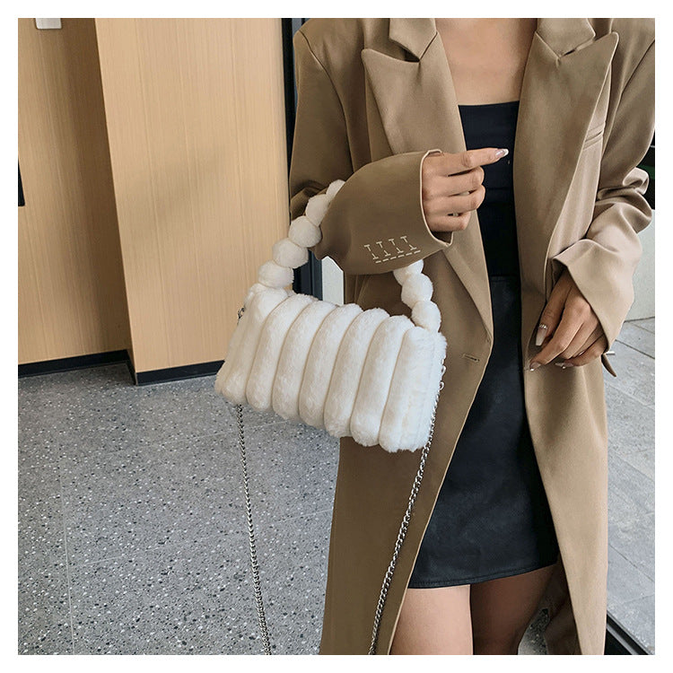 Fiorelle Women‘s Plush Tote & Crossbody Bag – Cloud-Like Soft Minimalist Purse for Everyday Chic