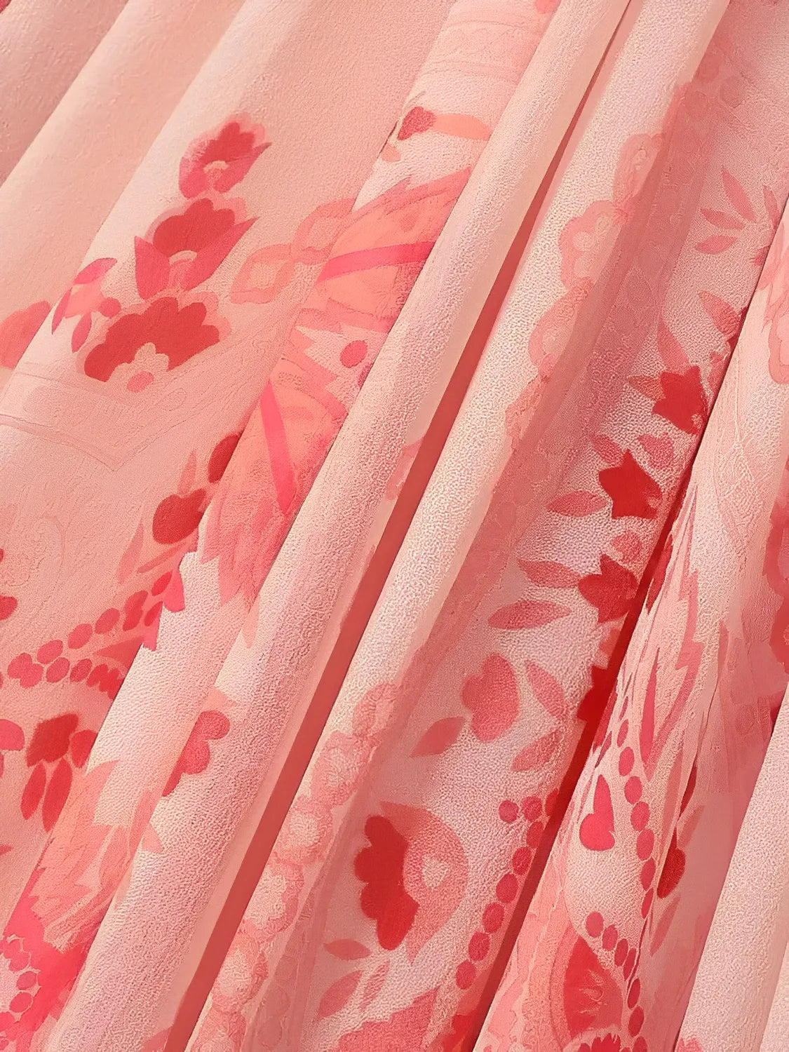 Elegant Printed Fitted Maxi Dress with Long Sleeves – Clarisse