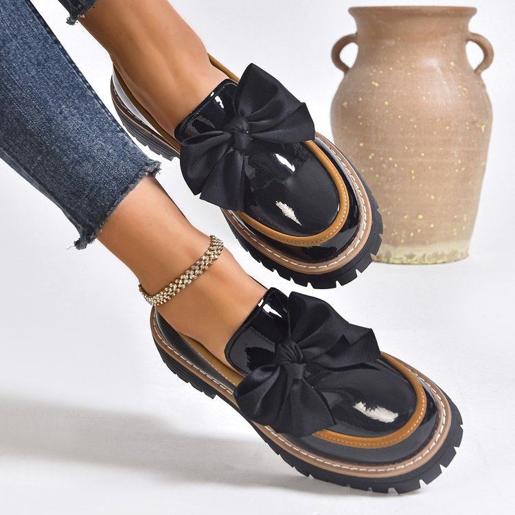 Mocassins à enfiler pour femme Fiorelle – Chaussures plates à surpiqûres contrastées (US 5–10,5)