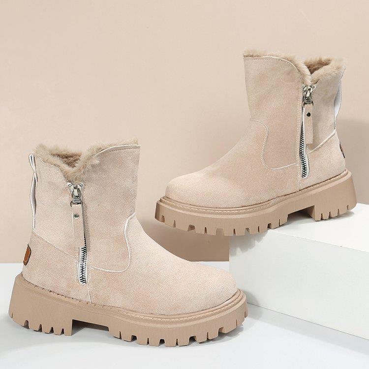 Fiorelle Damen Snowdrop Stiefel – Gefütterte Stiefeletten mit seitlichem Reißverschluss (US 4-10,5)