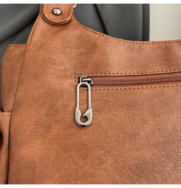 Fiorelle Damen-Umhängetasche mit großem Fassungsvermögen – Hochwertige Leder-Achseltasche für Pendler, Reisen & Arbeit, verstellbarer Riemen & diebstahlsicheres Design