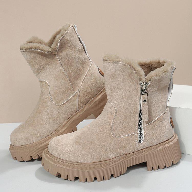 Fiorelle Damen Snowdrop Stiefel – Gefütterte Stiefeletten mit seitlichem Reißverschluss (US 4-10,5)