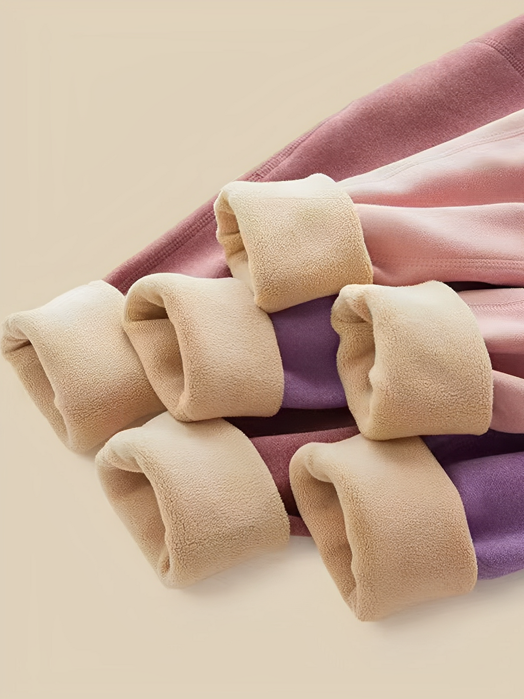 Fleece-Lined Thermal Set with Turtleneck Top and Leggings – Alicya