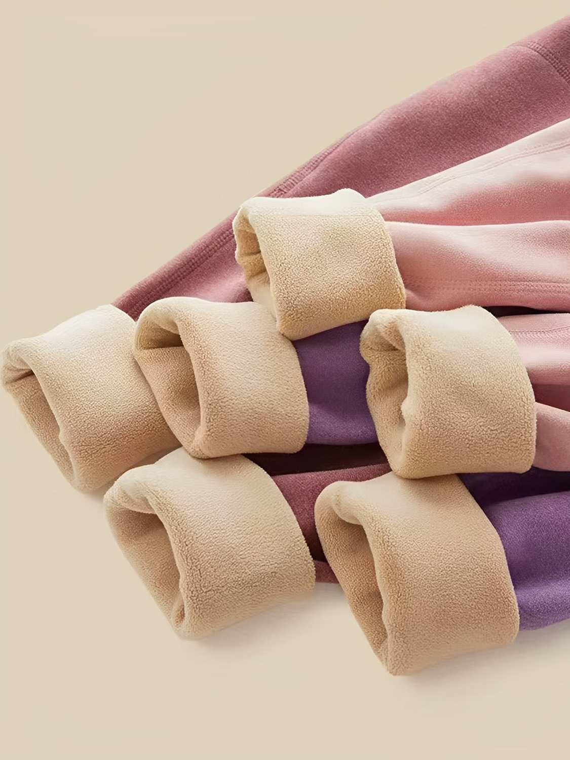 Fleece-Lined Thermal Set with Turtleneck Top and Leggings – Alicya