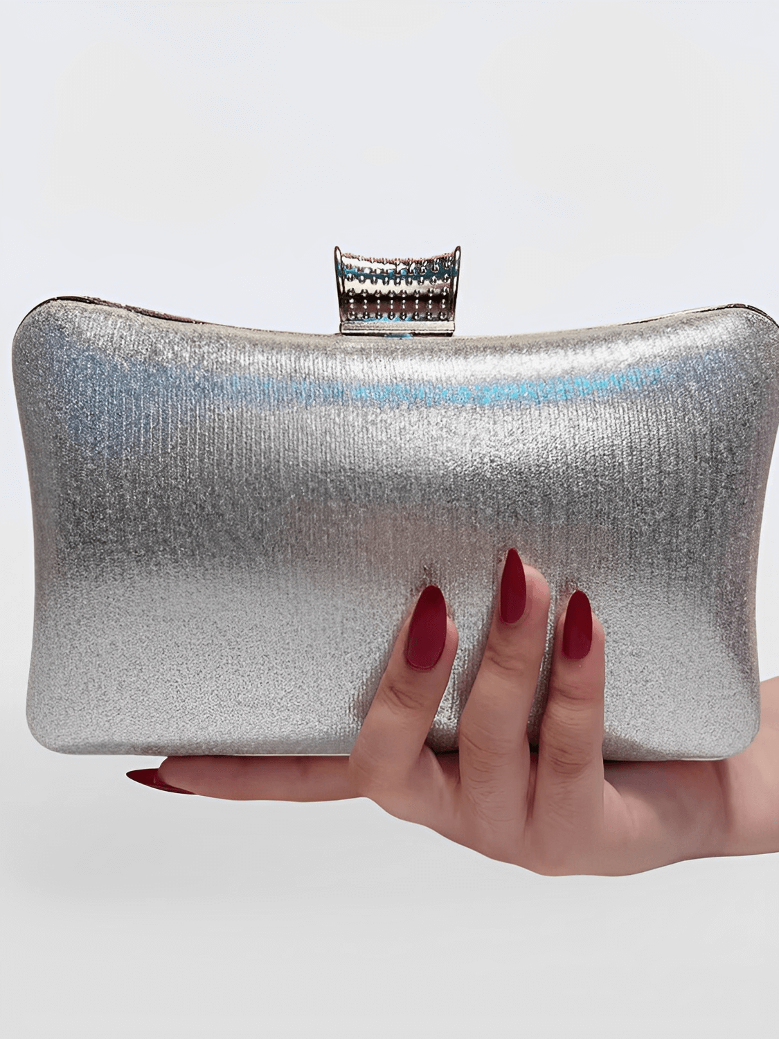 Pochette de soirée cristal pour femme avec bretelles amovibles – Nayra
