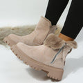 Fiorelle Damen Snowdrop Stiefel – Gefütterte Stiefeletten mit seitlichem Reißverschluss (US 4-10,5)