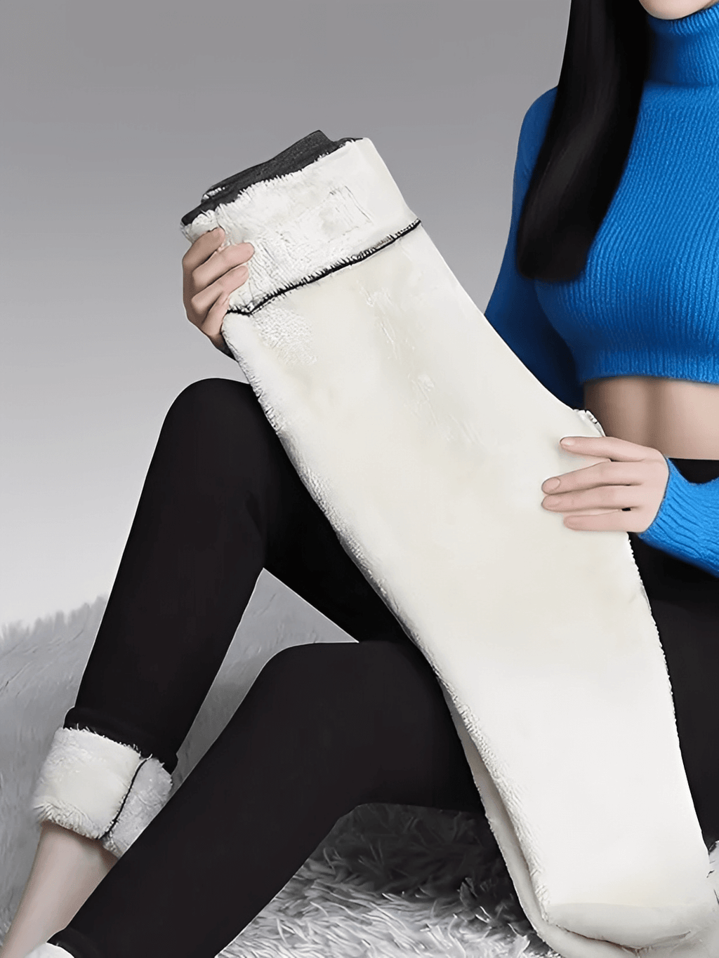 Mit Fleece gefütterte Thermo-Leggings mit Push-up-Effekt – Mayana