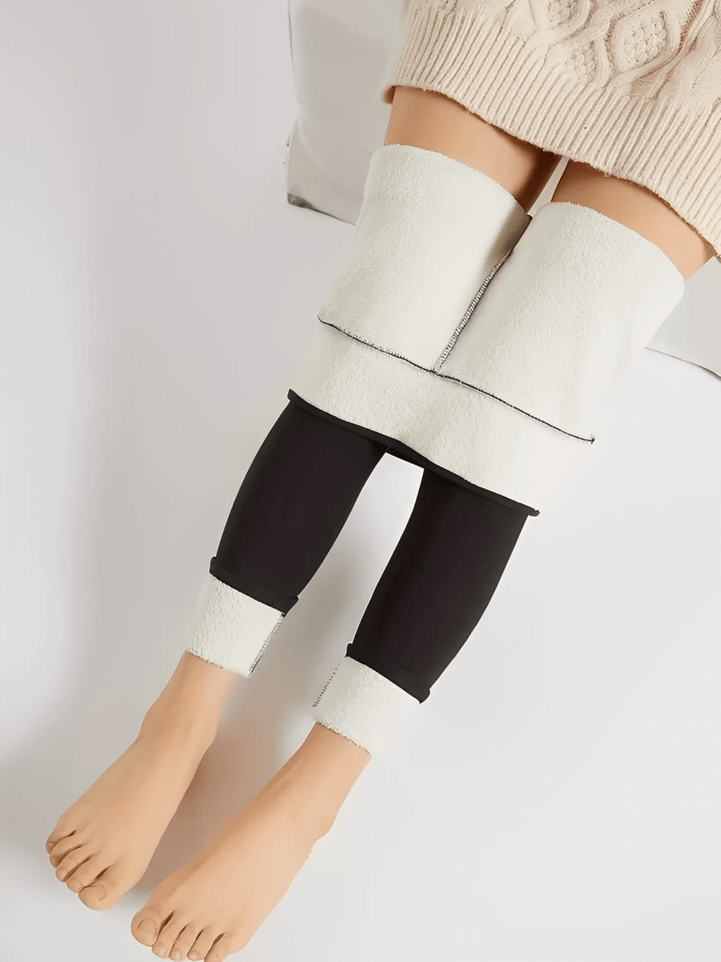 Mit Fleece gefütterte Thermo-Leggings mit Push-up-Effekt – Mayana