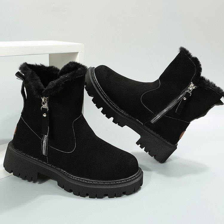 Fiorelle Damen Snowdrop Stiefel – Gefütterte Stiefeletten mit seitlichem Reißverschluss (US 4-10,5)