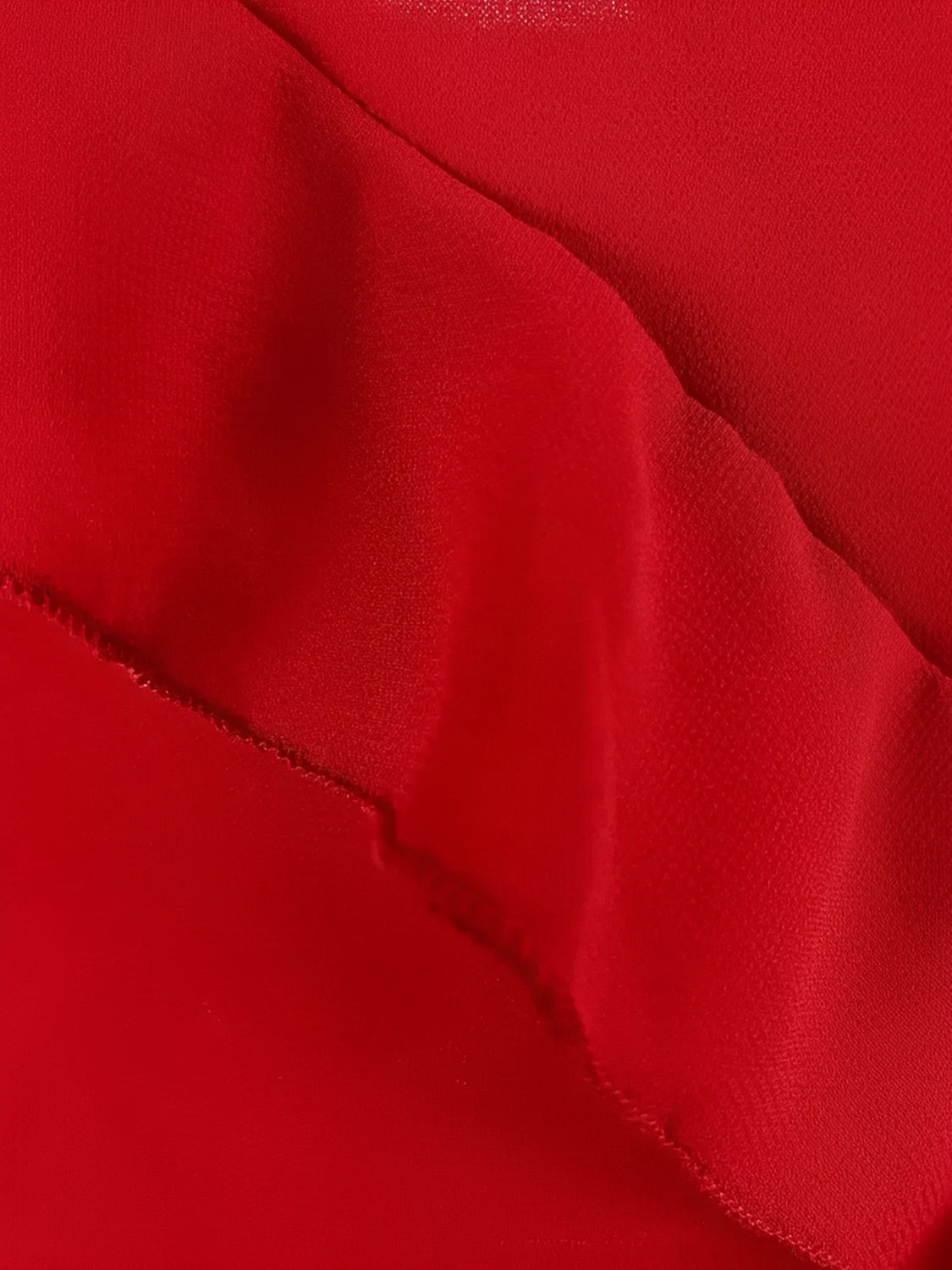 Robe longue de soirée en mousseline à bretelles, volants et dos nu – Cassandra