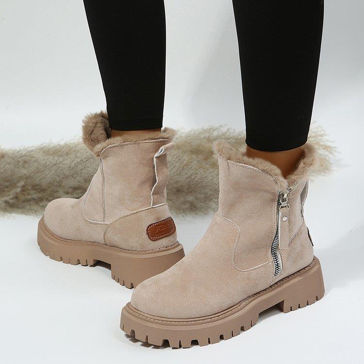 Fiorelle Damen Snowdrop Stiefel – Gefütterte Stiefeletten mit seitlichem Reißverschluss (US 4-10,5)