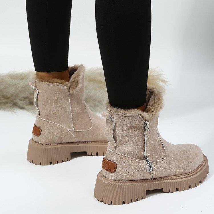 Fiorelle Damen Snowdrop Stiefel – Gefütterte Stiefeletten mit seitlichem Reißverschluss (US 4-10,5)