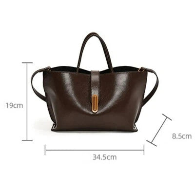 Fiorelle Damen-Pendlertasche, poliert – Wandelbare Arbeitstasche aus strukturiertem Leder | Geräumige Umhänge- und Tragetasche für Berufstätige