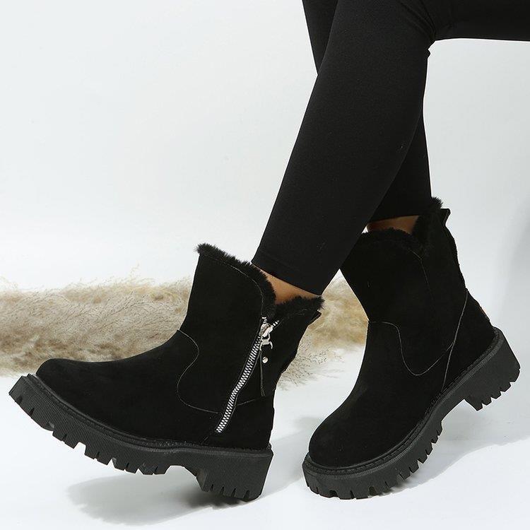 Fiorelle Damen Snowdrop Stiefel – Gefütterte Stiefeletten mit seitlichem Reißverschluss (US 4-10,5)