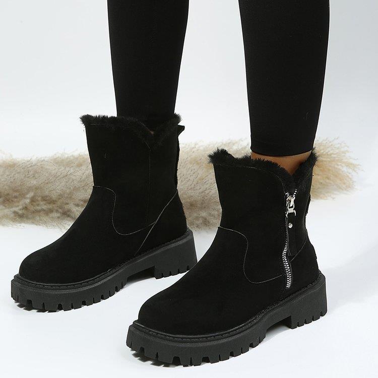 Fiorelle Damen Snowdrop Stiefel – Gefütterte Stiefeletten mit seitlichem Reißverschluss (US 4-10,5)