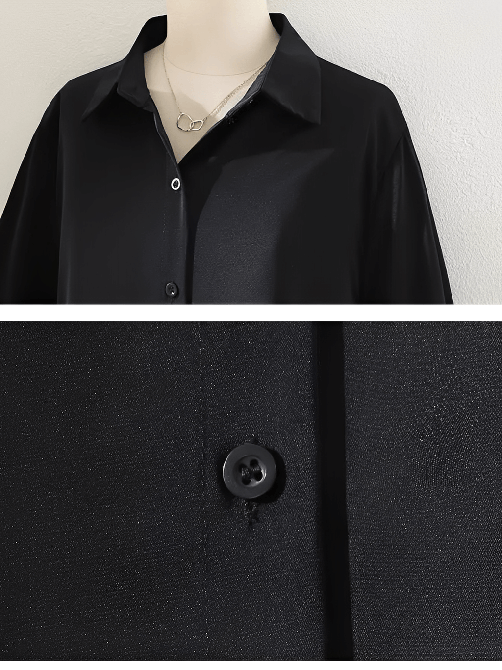 Structured Fabric Shirt with Lantern Sleeves and Lapel Collar – Scarllet