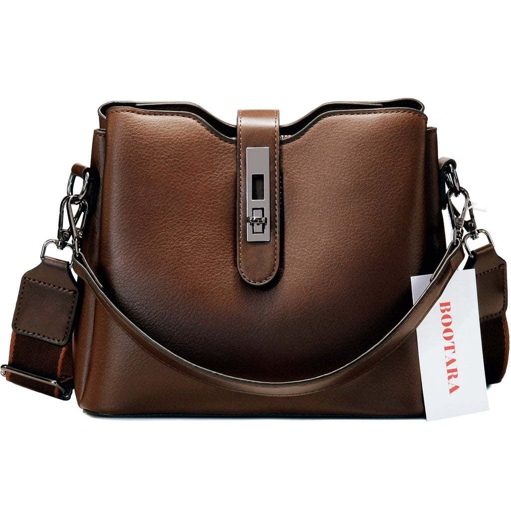 Fiorelle Damen Premium Strukturierte Beuteltasche - Vintage Mehrlagige Handtasche mit großer Kapazität / Schultertasche / Umhängetasche