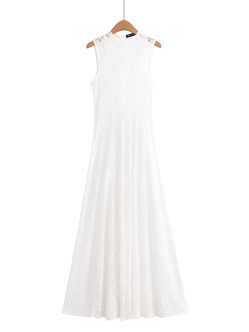 Robe midi ajustée en dentelle florale texturée – Carlota