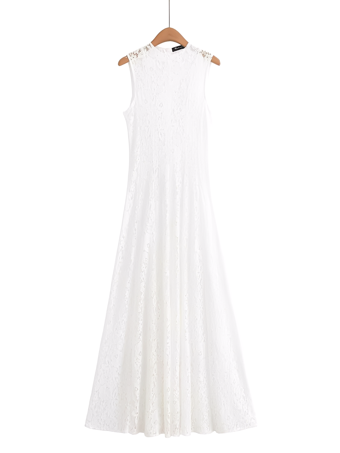 Robe midi ajustée en dentelle florale texturée – Carlota