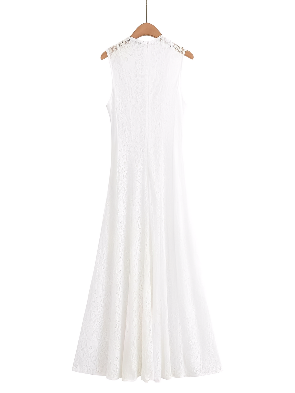 Robe midi ajustée en dentelle florale texturée – Carlota