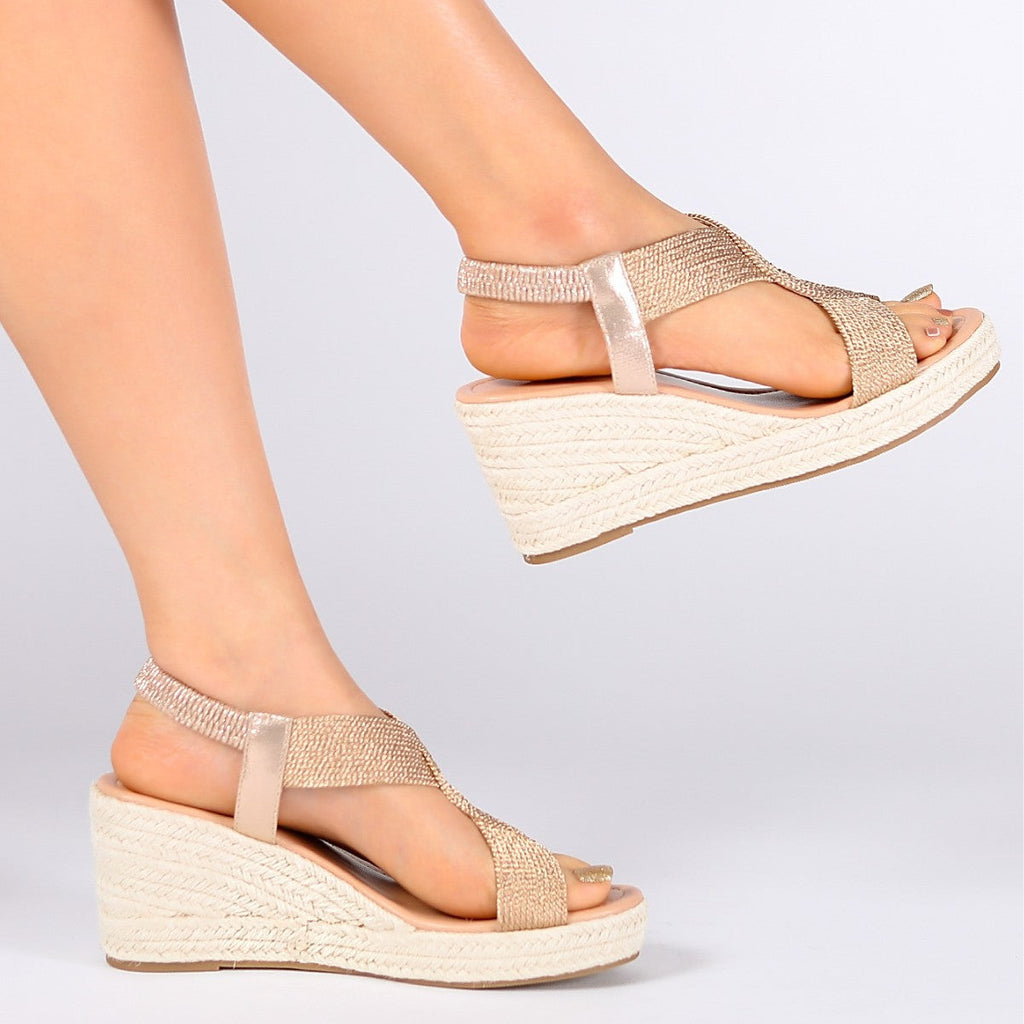 Fiorelle Damen Ria Braid Artisan Plateau-Keilsandalen – Geflochtene, skulpturale Römersandalen mit offener Zehenpartie (US 4–10,5)
