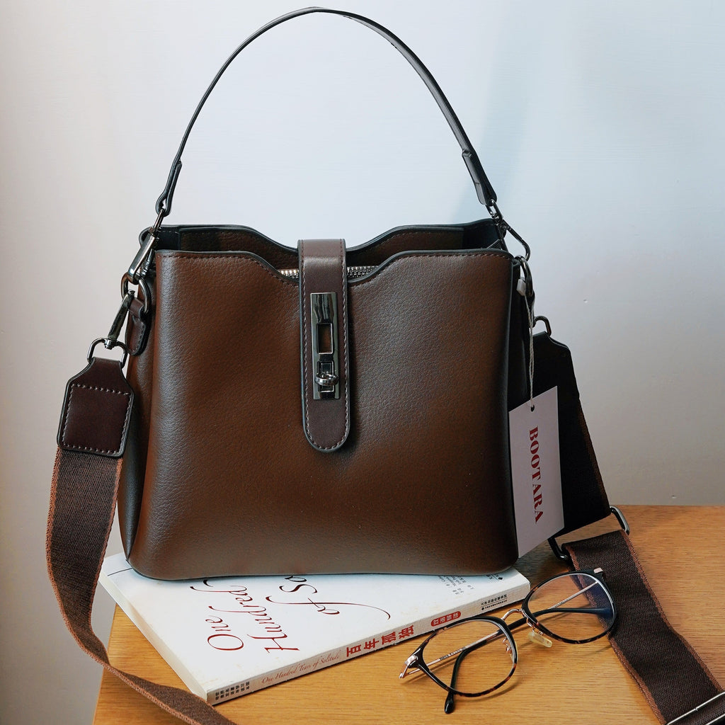 Fiorelle Damen Premium Strukturierte Beuteltasche - Vintage Mehrlagige Handtasche mit großer Kapazität / Schultertasche / Umhängetasche