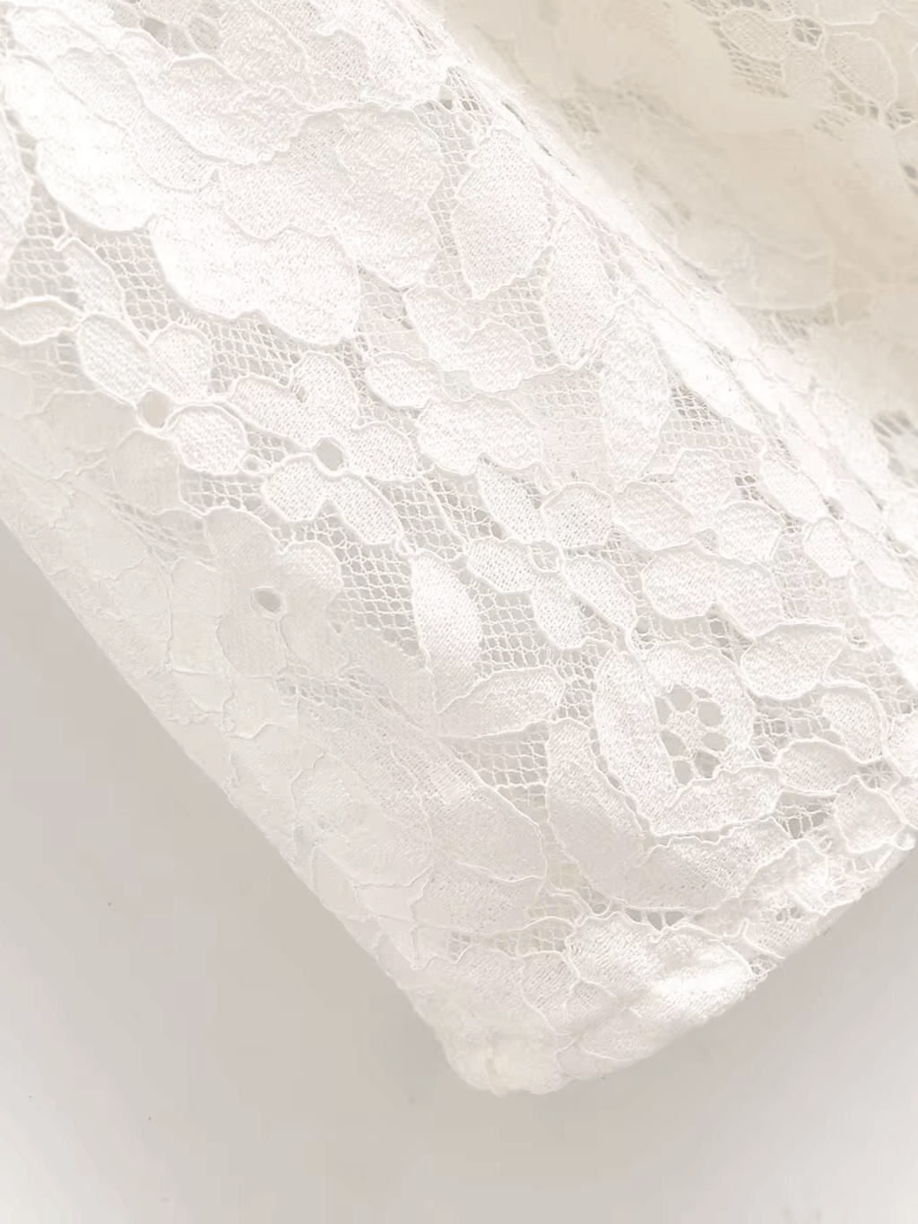 Robe midi ajustée en dentelle florale texturée – Carlota