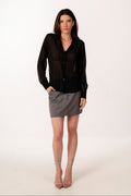 ÉXI-ADA BLACK SILK SHIRT