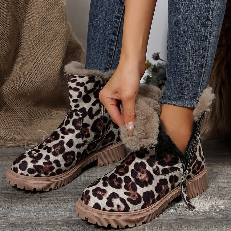 Fiorelle Damen Snowdrop Stiefel – Gefütterte Stiefeletten mit seitlichem Reißverschluss (US 4-10,5)