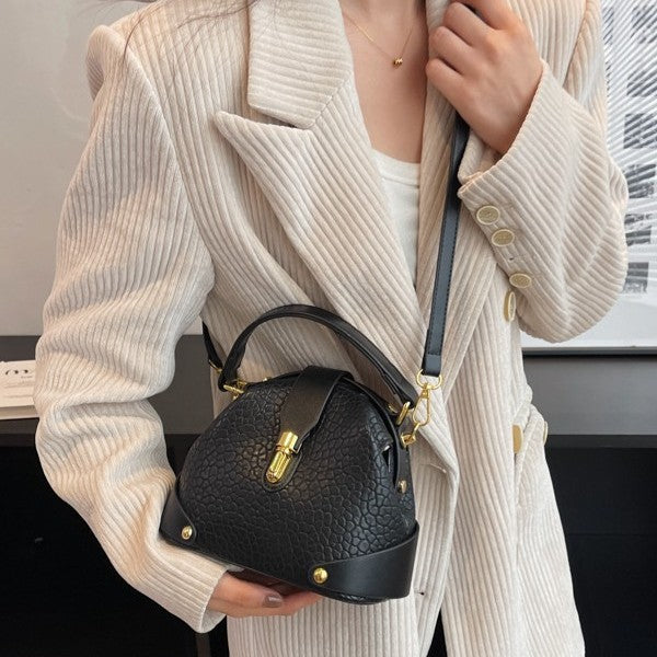 Mini sac cabas Fiorelle pour femme en cuir grainé - Sac polyvalent porté croisé ou épaule | Design luxueux et minimaliste