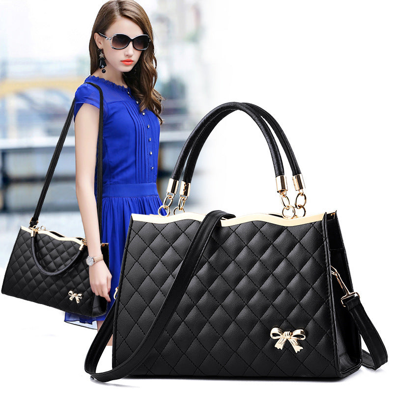 Sac cabas structuré pour femme Fiorelle avec matelassage et nœud décoratif – Grand sac à main porté épaule ou croisé, élégance intemporelle