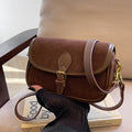 Fiorelle Damen-Satteltasche Luxe Sling Bag – Matte Vintage-Umhängetasche mit Signature-Schnalle & verstellbarem Tragegurt
