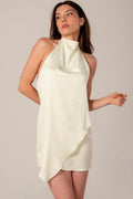ÉXI-BELLA LIGHT GREEN SILK DRESS