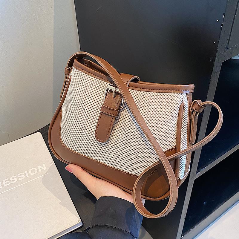 Fiorelle Damen Wander Canvas-Umhängetasche – Künstlerisch texturierte, wandelbare Schultertasche für unbeschwerte Tage
