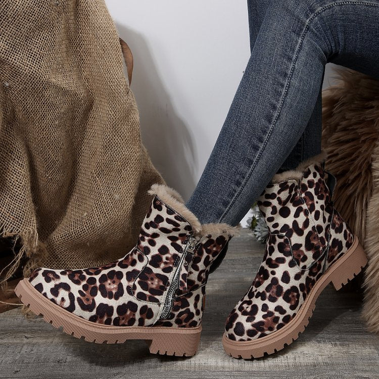 Fiorelle Damen Snowdrop Stiefel – Gefütterte Stiefeletten mit seitlichem Reißverschluss (US 4-10,5)