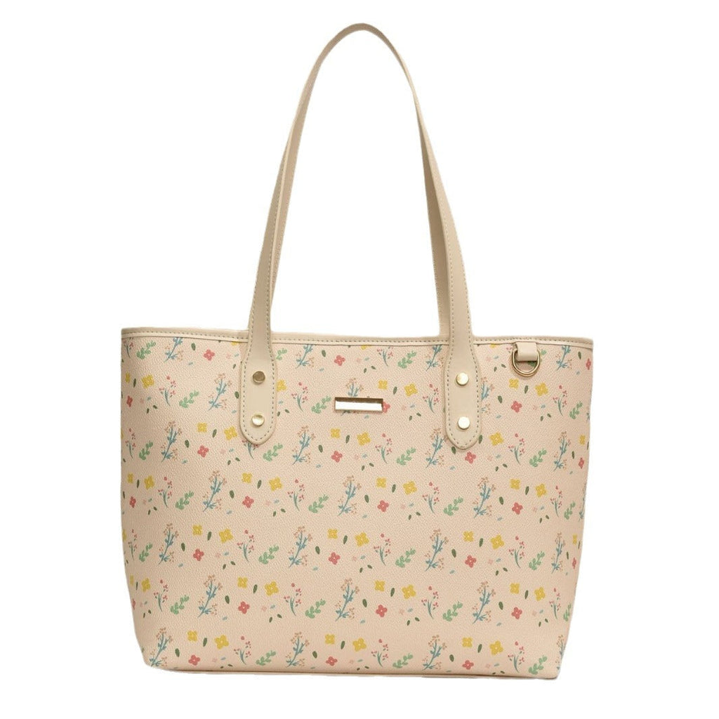 Fiorelle Damen-Einkaufstasche mit Blumenmuster & großem Fassungsvermögen | Modische & vielseitige Schultertasche für den Alltag