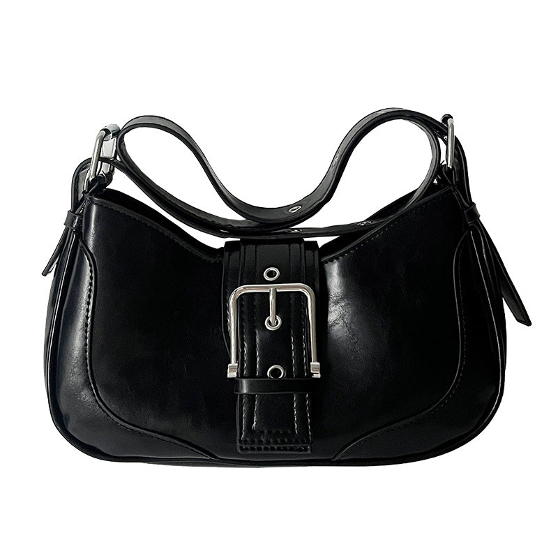 Fiorelle Damen Luna Satteltasche – Retro-Chic Umhängetasche | Y2K Minimalistische Handtasche