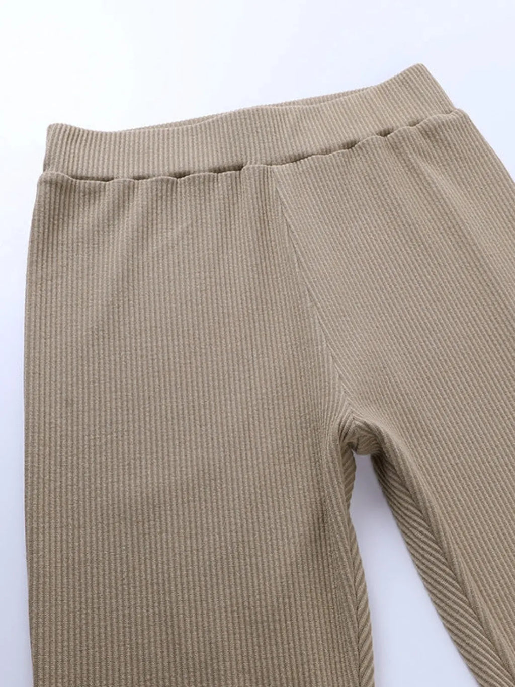 Women's High-Waisted Ribbed Stirrup Leggings - Leticia