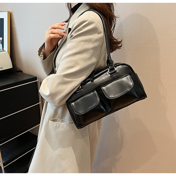 Grand sac de voyage Fiorelle pour femmes - fourre-tout rétro spacieux avec deux poches et porté convertible